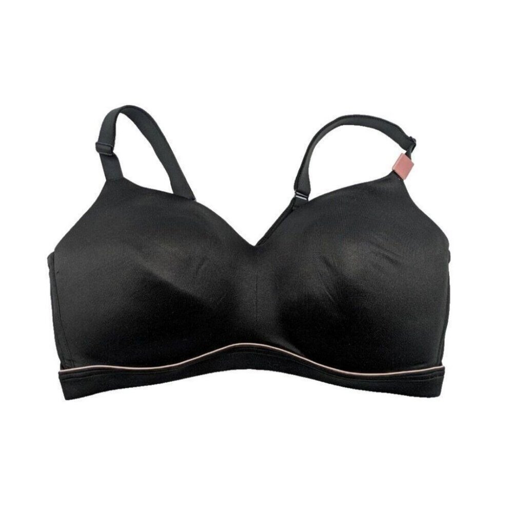 Cacique Womens Bra 38G Lightly Lined Lounge Wireless Black Lane Bryant - Picture 6 of 8